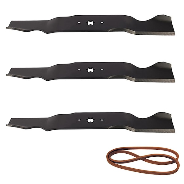 Aic Replacement Parts Blades & Deck Belt Kit fits 54 Fits Cub Cadet GT1554 GT1554VT LGT1054 LGTX1054 954-0642BLADES - main